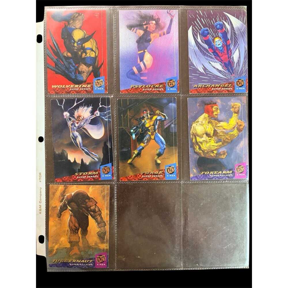 1994 Fleer Ultra X-Men Trading Card Lot Wolverine Psylocke Storm Archangel Jugge